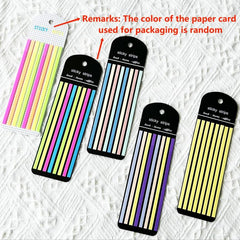 Colorful Thin Long Strip Index Stickers Translucent Sticky Notes