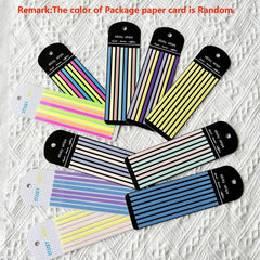 Colorful Thin Long Strip Index Stickers Translucent Sticky Notes