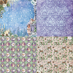 24 Sheets Christmas Vintage Scrapbook Paper Santa Claus Theme