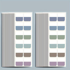 Morandi Index Stickers Net Red Sticky Small Strips Mark Paper Student Strong