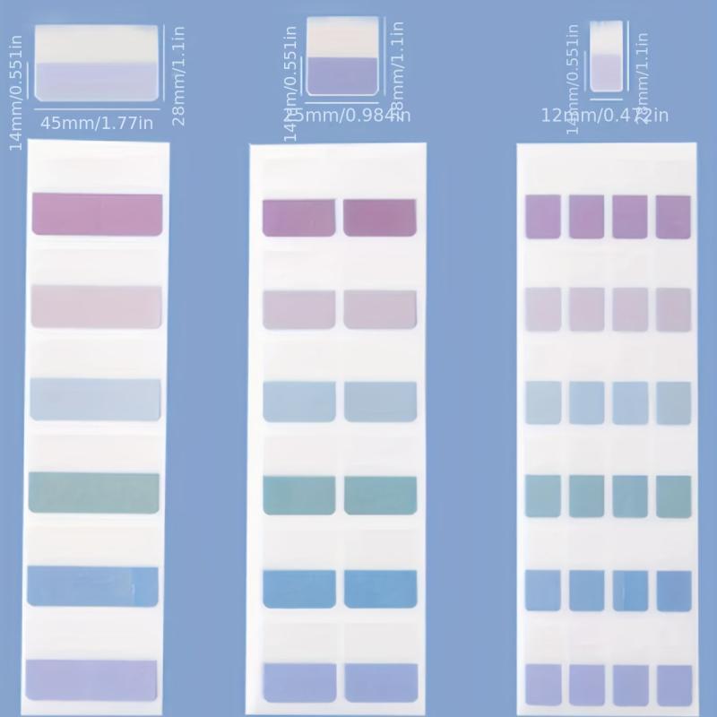 Morandi Index Stickers Net Red Sticky Small Strips Mark Paper Student Strong