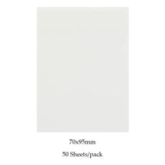 50 Waterproof Clear Sticky Notes for Home & Office