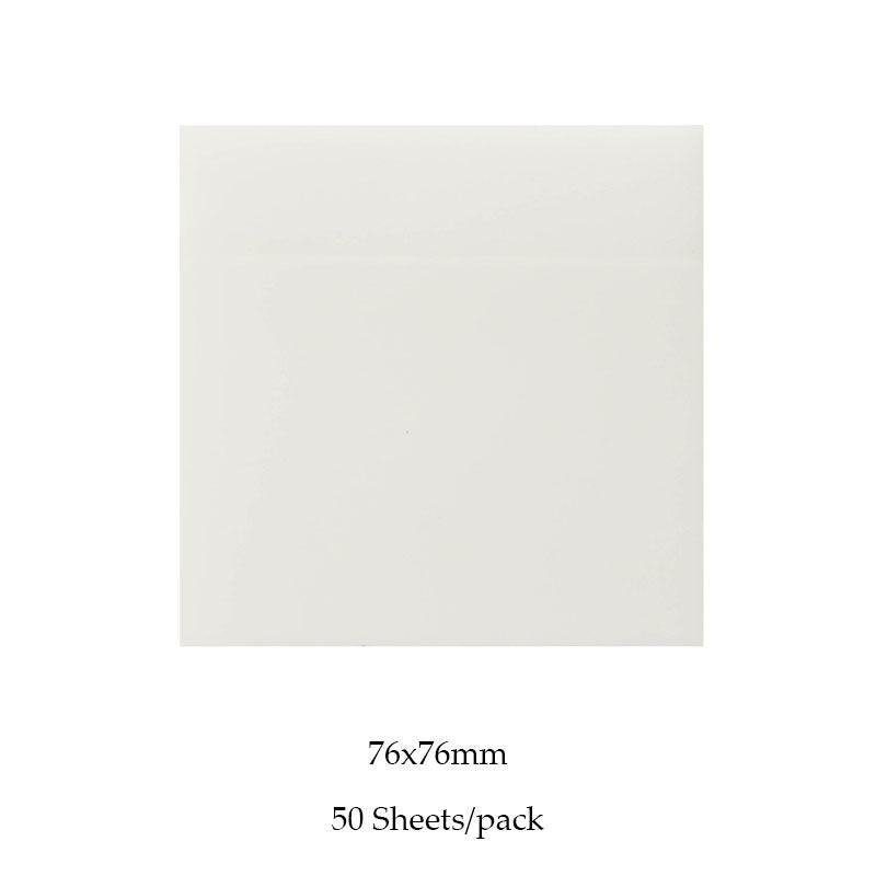 50 Waterproof Clear Sticky Notes for Home & Office