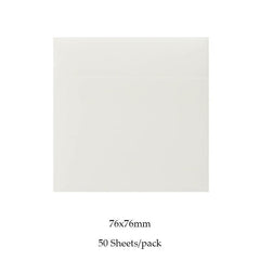 50 Waterproof Clear Sticky Notes for Home & Office