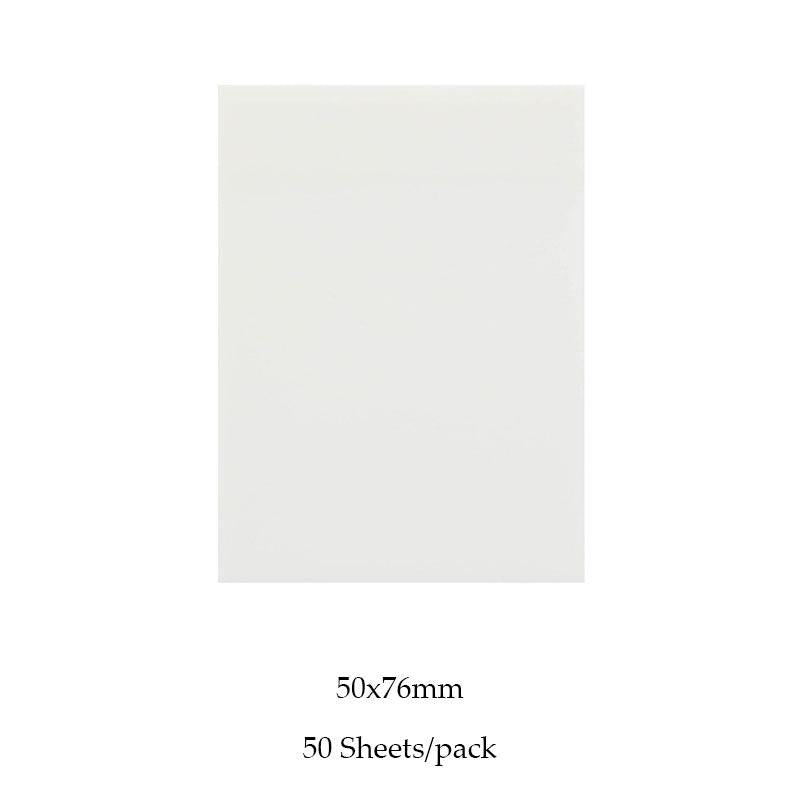 50 Waterproof Clear Sticky Notes for Home & Office