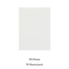 50 Waterproof Clear Sticky Notes for Home & Office