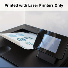 20 Sheets Waterslide Decal Paper 8.5x11 Clear For Laser Printers