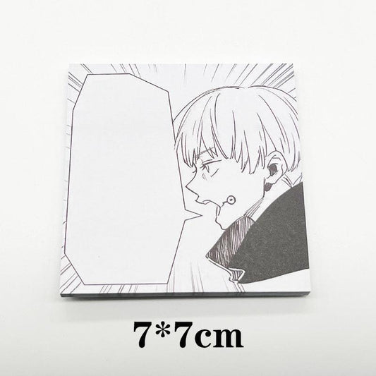 Anime Sticky Notes Memo Pads Cartoon Square Tearable N Times Sticky Message Pad