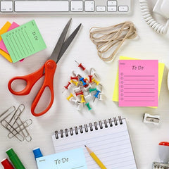 2pcs To Do List Sticky Notes 9 Colors 50 Sheets Pad Memo To Do Lined Sticky Note