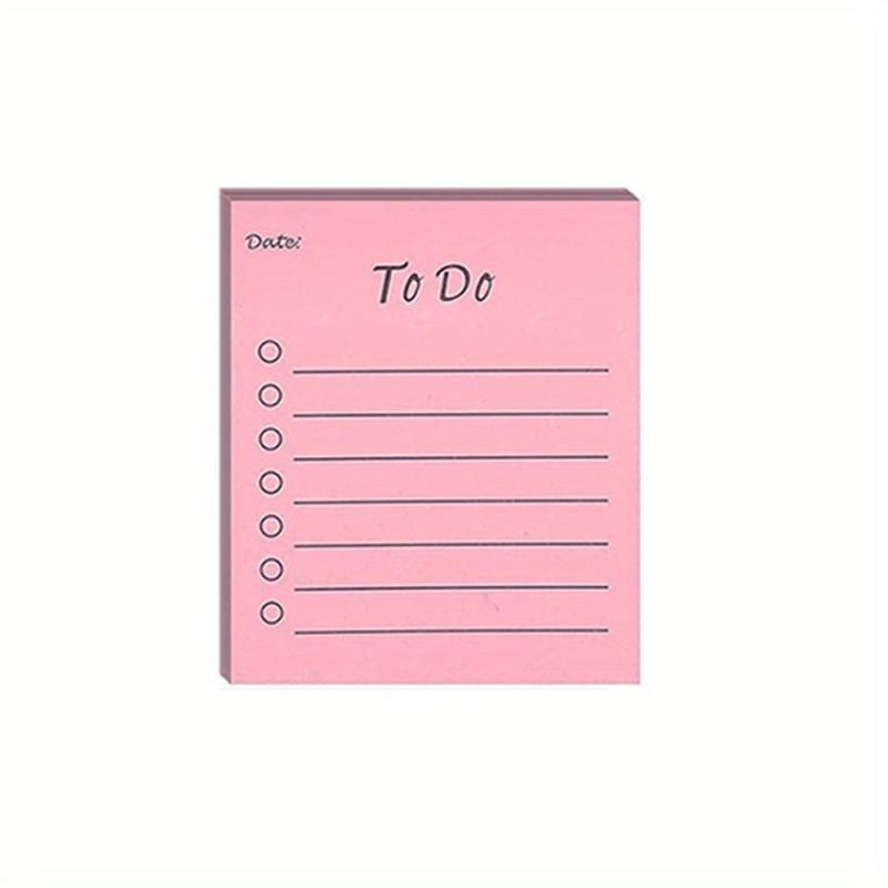 2pcs To Do List Sticky Notes 9 Colors 50 Sheets Pad Memo To Do Lined Sticky Note