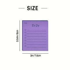 2pcs To Do List Sticky Notes 9 Colors 50 Sheets Pad Memo To Do Lined Sticky Note