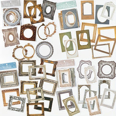 10pcs Wove Paper Hollow Self-adhesive Decorative Stickers DIY Crafts Scrapbo