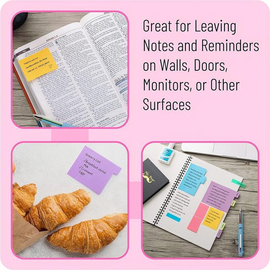 Sticky Notes Set Divider Tabs School Office Supplies Planner Sticky Note