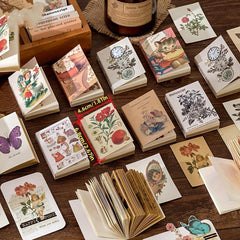 80sheets Vintage Scrapbooking Paper DIY Retro Material