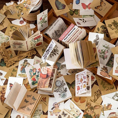 80sheets Vintage Scrapbooking Paper DIY Retro Material