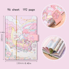 Ziyi Healing Bunny Bear Notebook - Colorful Inner Pages