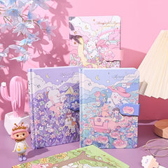 Ziyi Healing Bunny Bear Notebook - Colorful Inner Pages