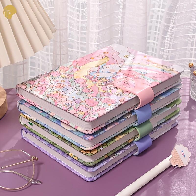 Ziyi Healing Bunny Bear Notebook - Colorful Inner Pages