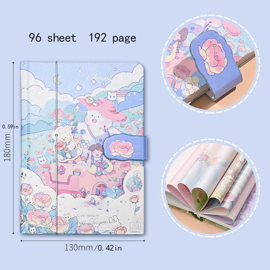 Ziyi Healing Bunny Bear Notebook - Colorful Inner Pages