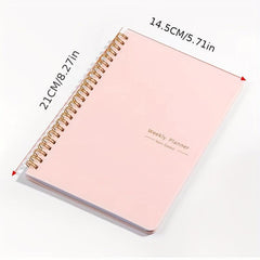 52 Week Planner Coil Schedule Book Notebook