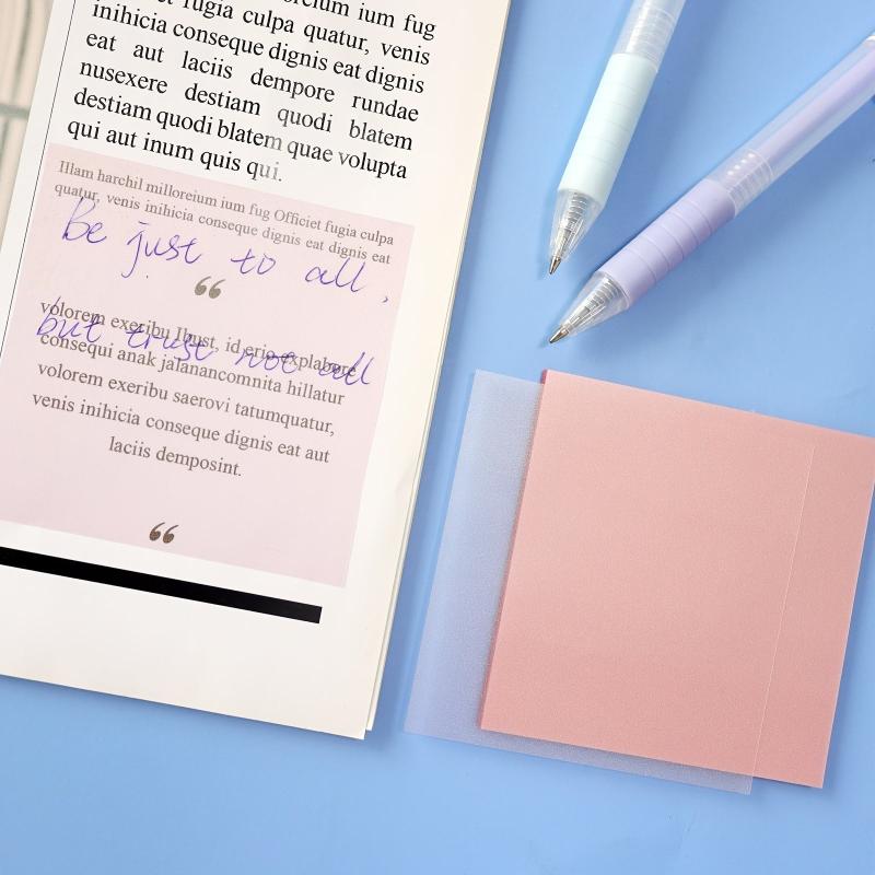 1pc PET Candy Sticky Notes Self Adhesive Memo Pad Sticky Notes Bookmark