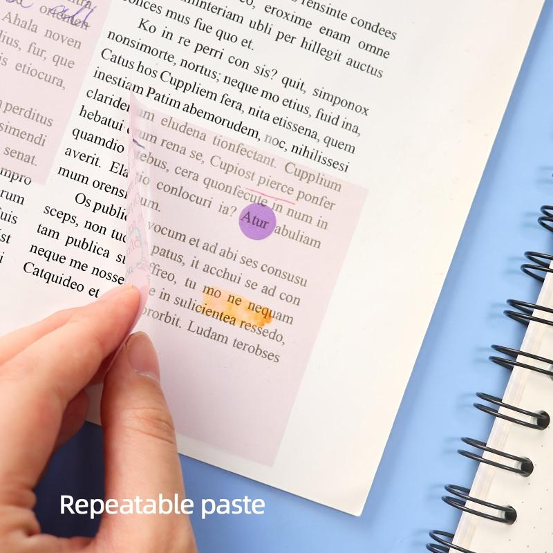 1pc PET Candy Sticky Notes Self Adhesive Memo Pad Sticky Notes Bookmark
