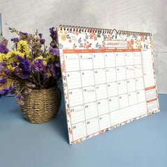 18 Month Calendar, July - December, Gray Background