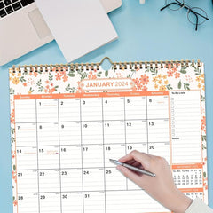18 Month Calendar, July - December, Gray Background