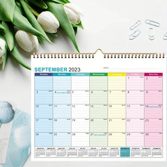 18 Month Calendar, July - December, Gray Background
