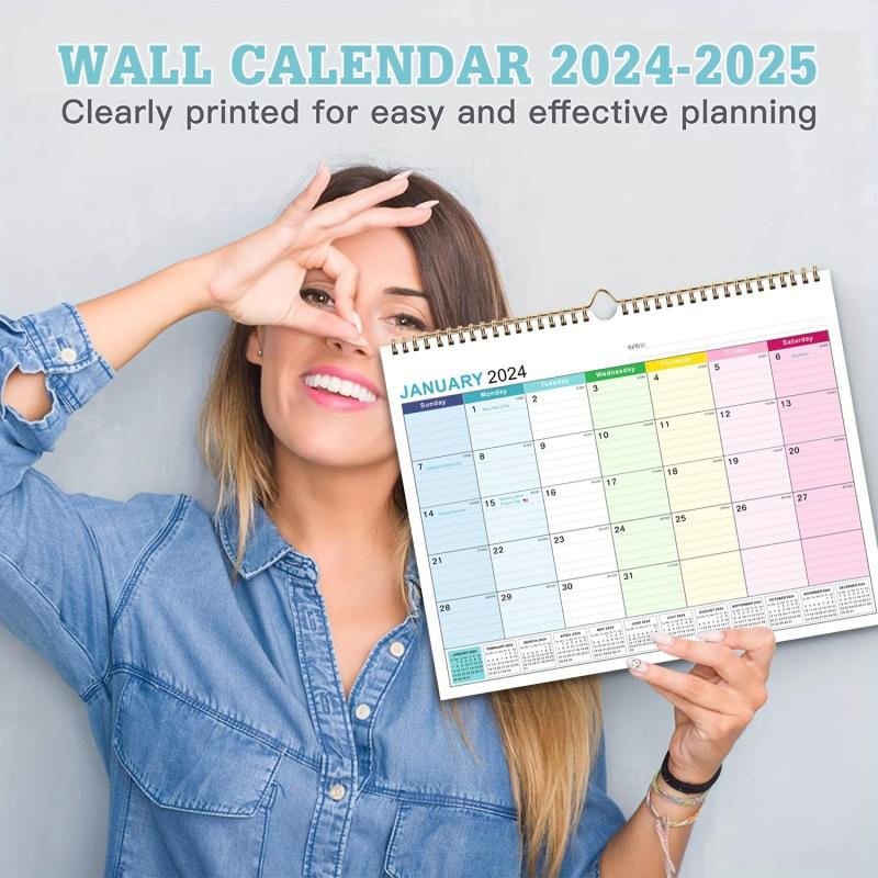 18 Month Calendar, July - December, Gray Background
