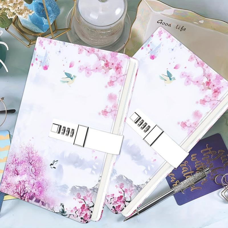 Lockable Journal for Women Girls, Refillable Diary, Password Protected, A5 Size