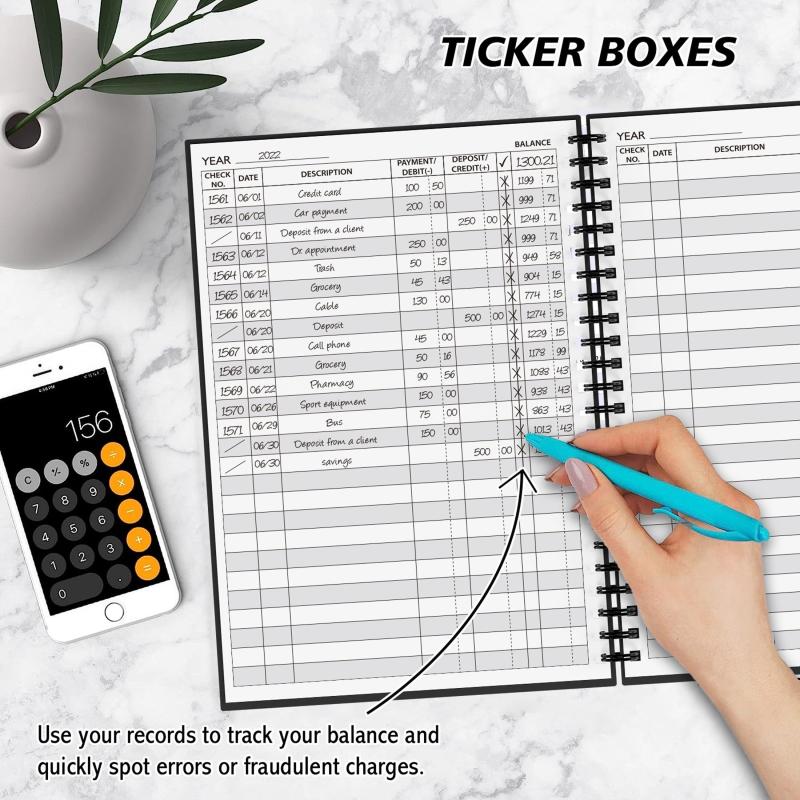 A5 Accounting Ledger Book for Small Businesses & Personal Use