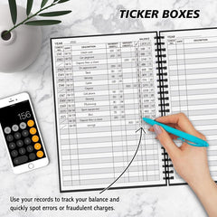 A5 Accounting Ledger Book for Small Businesses & Personal Use