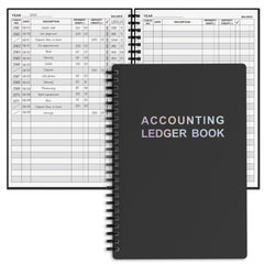 A5 Accounting Ledger Book for Small Businesses & Personal Use