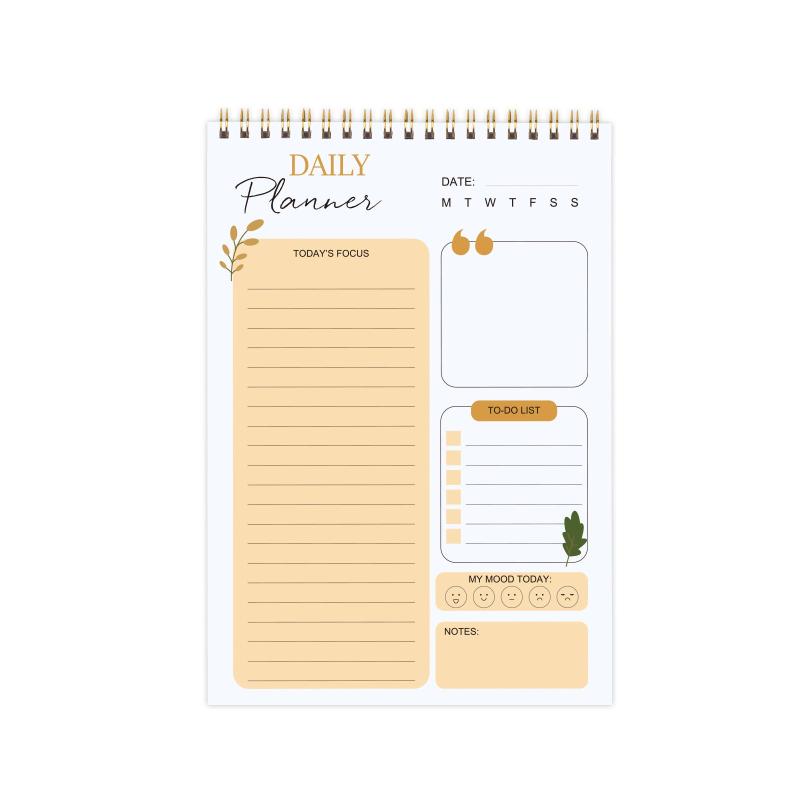 Trees 1pc 8 5 5 5in Daily Planner Notepad 52 Sheets