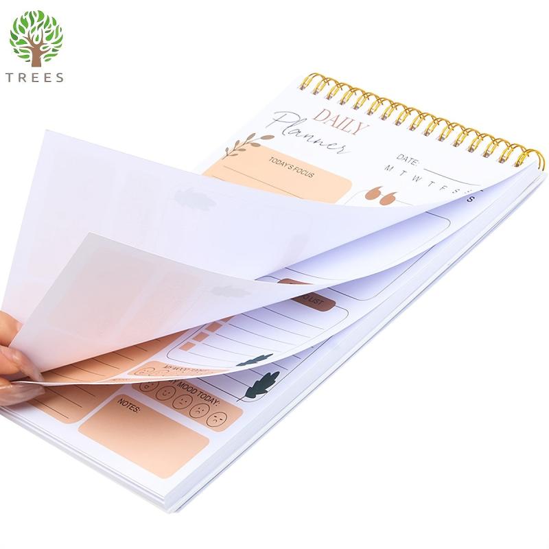 Trees 1pc 8 5 5 5in Daily Planner Notepad 52 Sheets