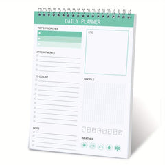 Trees 1pc 8 5 5 5in Daily Planner Notepad 52 Sheets