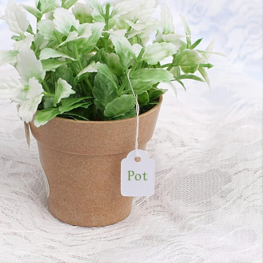 500pcs Tags With Strings for Gifts & Luggage 0.94x0.6 In