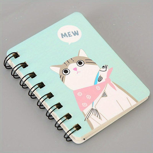 A7 Coil Portable Pocket Notebook Student Stationery Cartoon