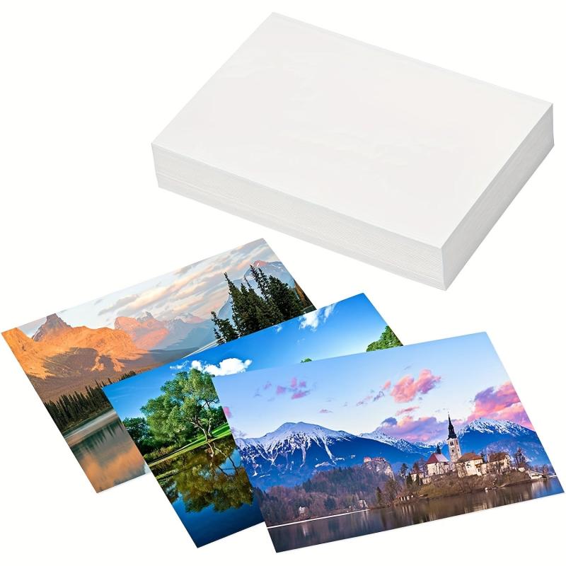 100 Sheets High Gloss Photo Paper for Inkjet Printer 8.89 x 12 200gsm