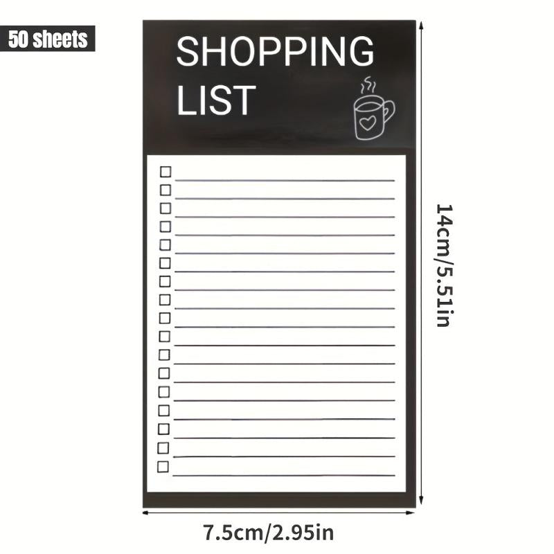 Magnetic Shopping List Notepad Fridge Stickers