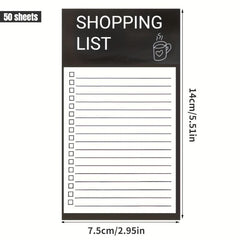 Magnetic Shopping List Notepad Fridge Stickers