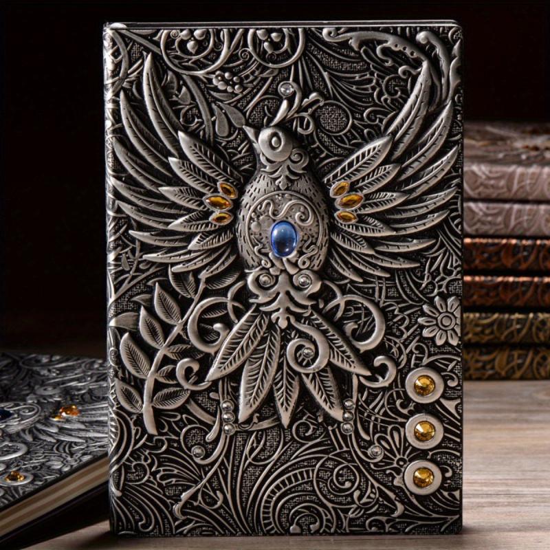 A5 Embossed Divine Bird 3D Notepad Retro