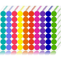 350pcs Colored Dot Stickers Round Coding Labels Circle Dots Labels Stickers