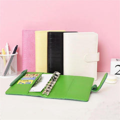 Crocodile Pattern DIY Binder Notebook Cover PU Leather Diary Agenda Planner