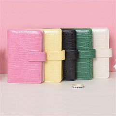 Crocodile Pattern DIY Binder Notebook Cover PU Leather Diary Agenda Planner