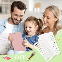 4pcs Replaceable Blank Checklist Board for Home Routine Planning