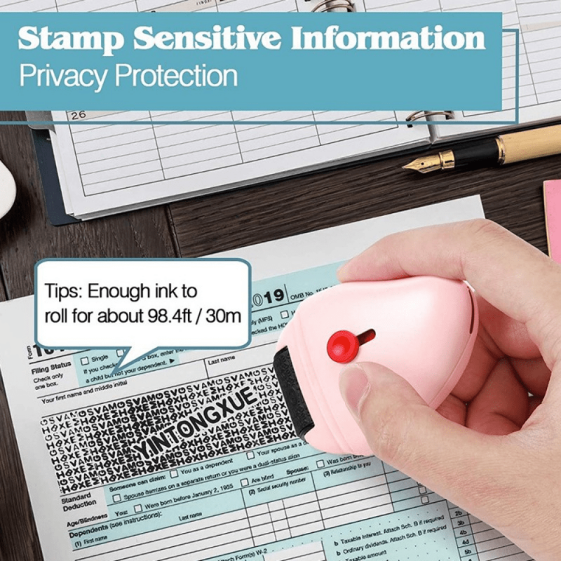 Privacy Smear Confidentiality Stamp Identity Theft Protection