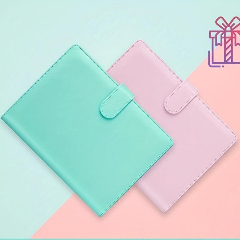 Stylish PU Leather A5 6-Ring Planner Binder with Magnetic Closure