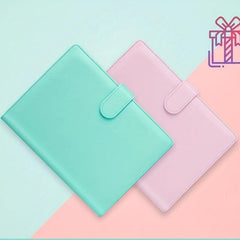 Stylish PU Leather A5 6-Ring Planner Binder with Magnetic Closure